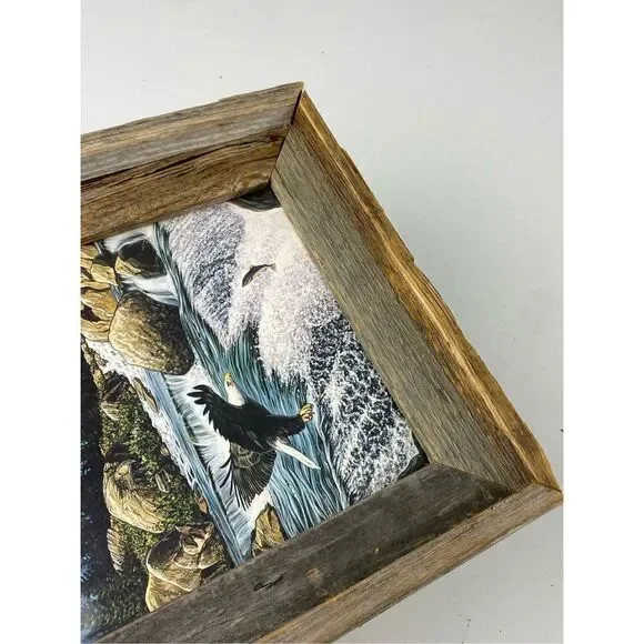 John Van Straalen Fishing At Eagle Rocks Framed Art Print 13in L x 11in W DJ1770 - Picture 4 of 12